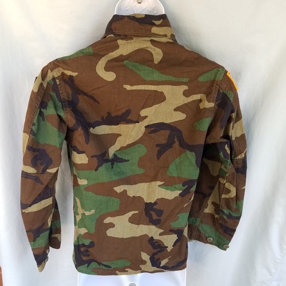 X-Small X-Short Woodland Camouflage Coat Jacket - Selma Apparel - Picture 5 of 10